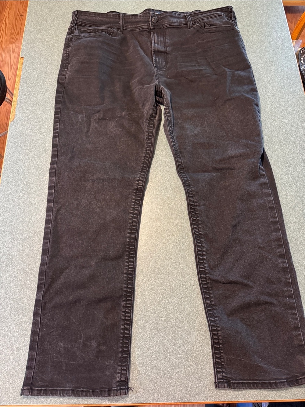 Warehouse One 42W/34L Men’s Relaxed Straight Black Jeans